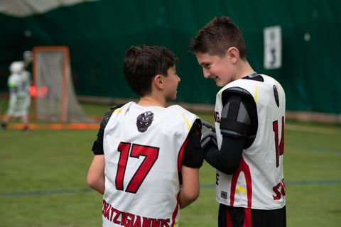 Youth lacrosse action on the field at Community Park (3)