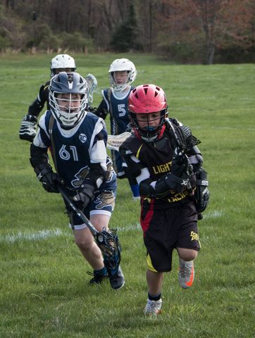 Lightning Lacrosse team huddle on the sideline (17)